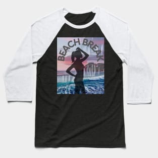Beach Break (bikini girl silhouette) Baseball T-Shirt